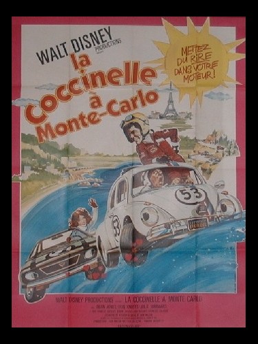Affiche du film COCCINELLE A MONTE-CARLO (LA) WALT DISNEY
