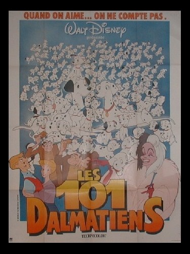 Affiche du film 101 DALMATIENS (LES) - ONE HUNDRED AND ONE DALMATIANS (THE)