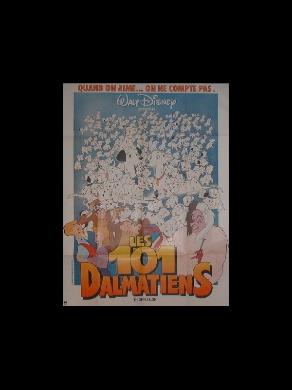 Affiche du film LES 101 DALMATIENS - RESSORTIE 1987