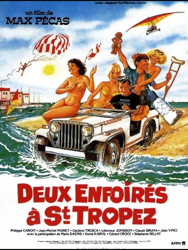 Affiche du film DEUX ENFOIRES A SAINT-TROPEZ