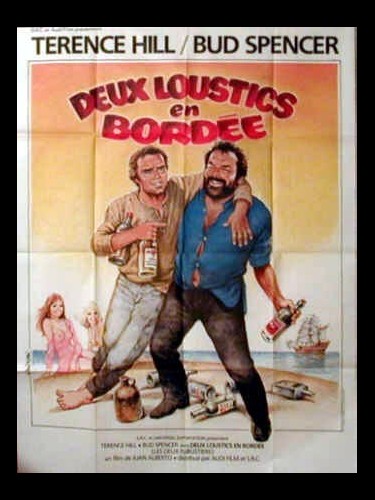 Affiche du film DEUX LOUSTICS EN BORDEE - Titre original : IL CORSARO NERO
