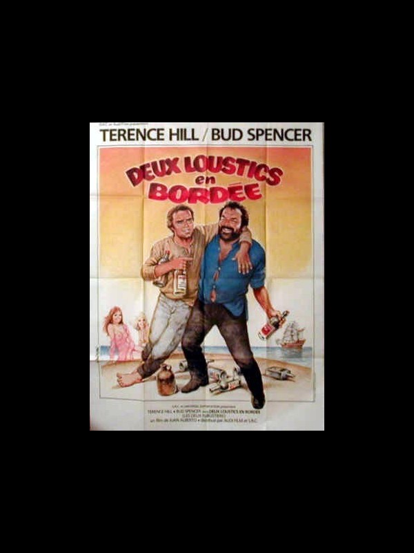 Affiche du film DEUX LOUSTICS EN BORDEE - Titre original : IL CORSARO NERO