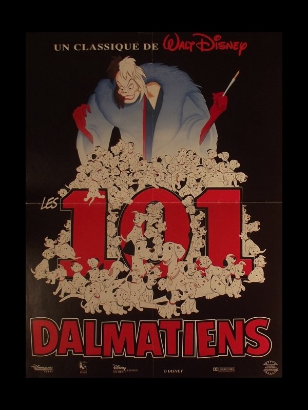 Affiche du film LES 101 DALMATIENS - ONE HUNDRED AND ONE DALMATIANS