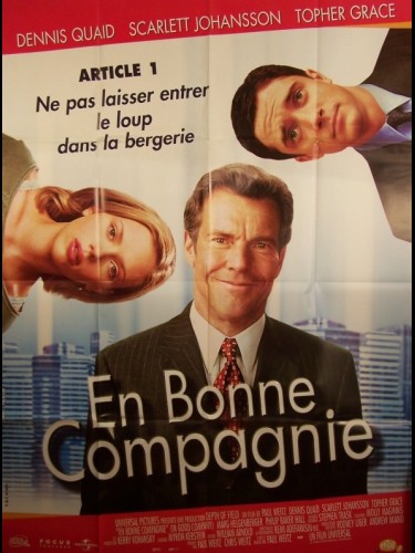 Affiche du film EN BONNE COMPAGNIE