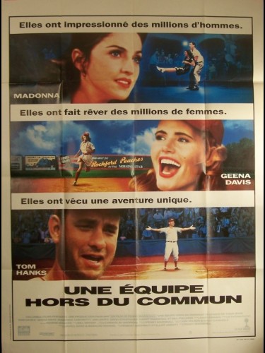 Affiche du film UNE EQUIPE HORS DU COMMUN - Titre original : A LEAGUE OF THEIR OWN