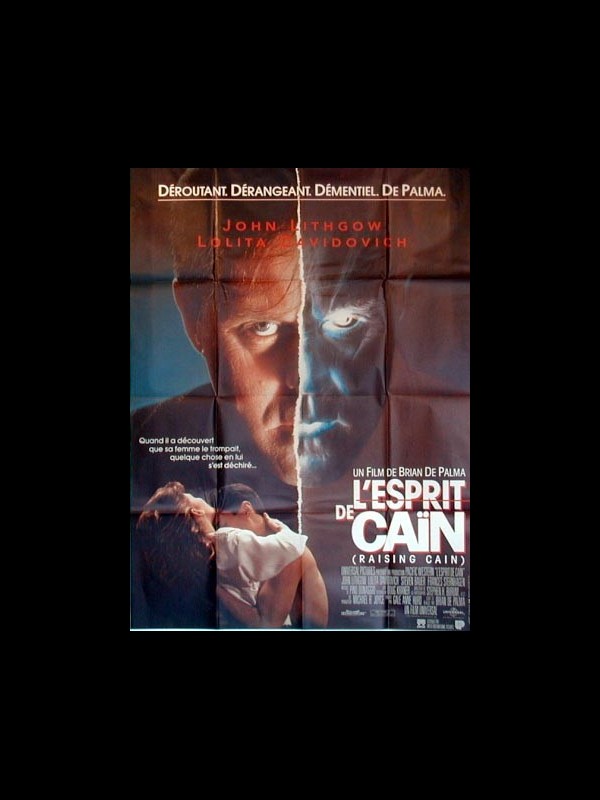 Affiche du film L'ESPRIT DE CAIN - Titre original : RAISING CAIN