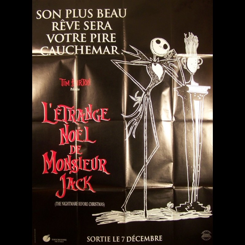 Tim Burton L étrange Noël De Monsieur Jack Affiche du film ETRANGE NOEL DE MONSIEUR JACK (L') -TEASER- - CINEMAFFICHE