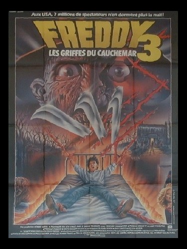 Affiche du film FREDDY 3 LES GRIFFES DU CAUCHEMAR - A NIGHTMARE ON ELM STREET 3: DREAM WARRIORS