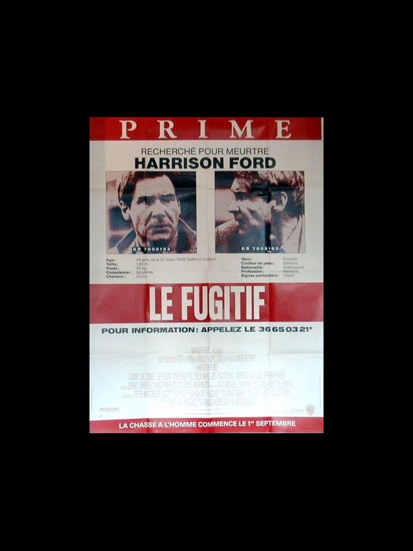 Affiche du film FUGITIF (LE) - THE FUGITIVE