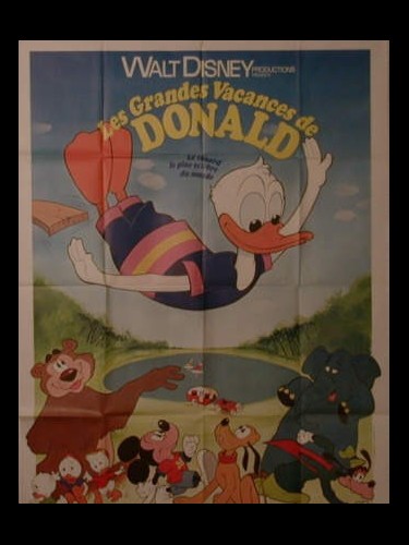 Affiche du film LES GRANDES VACANCES DE DONALD