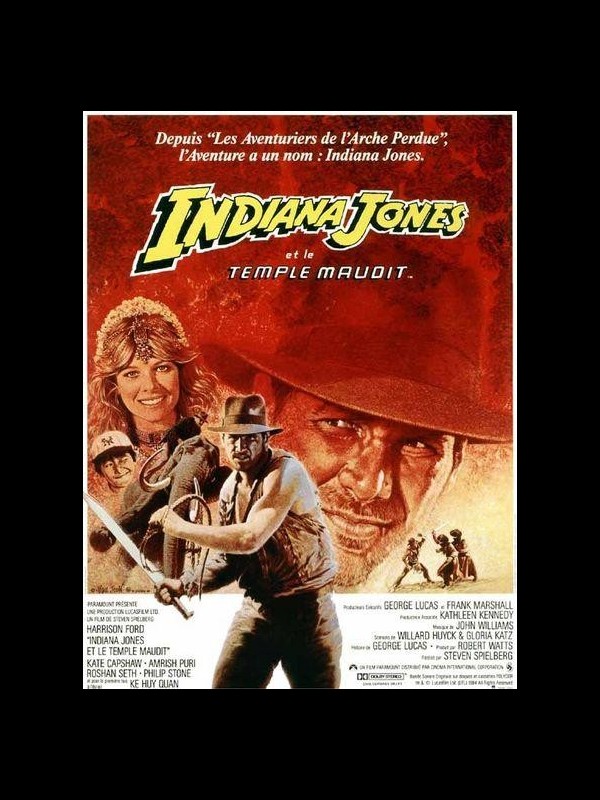 Affiche du film INDIANA JONES ET LE TEMPLE MAUDIT