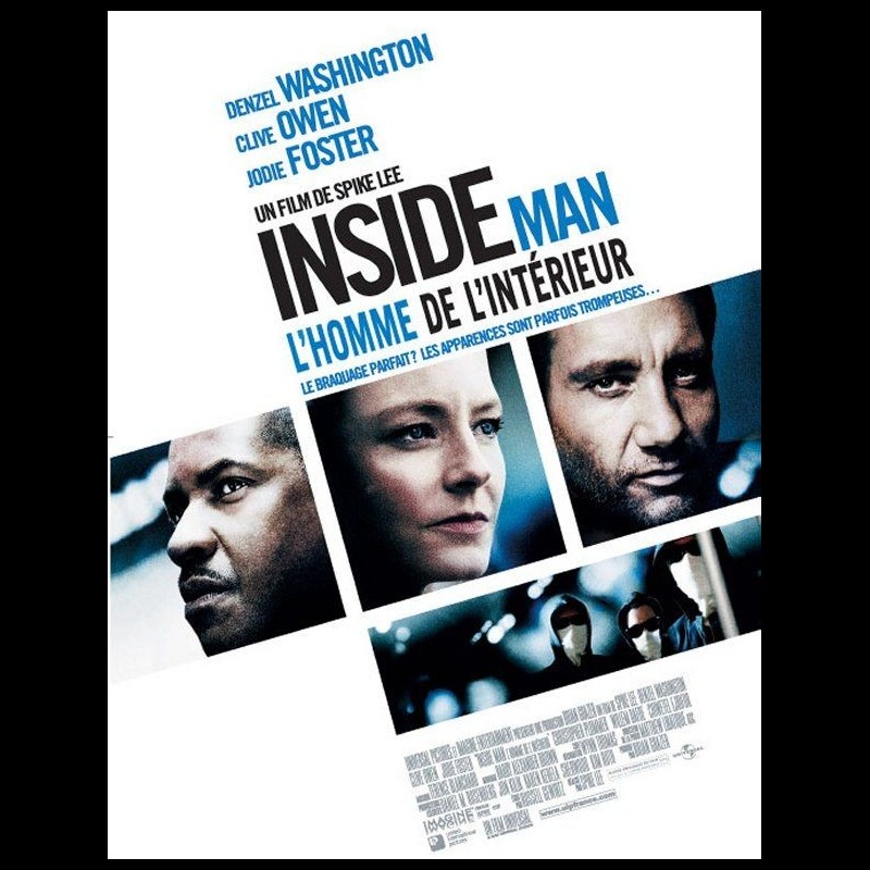 Affiche du film INSIDE MAN - L'HOMME DE L'INTERIEUR - INSIDE MAN ...