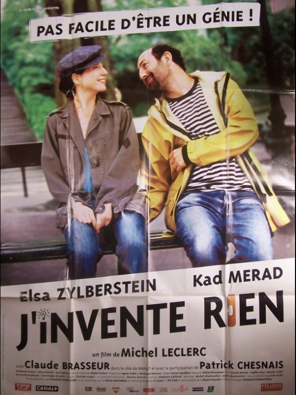 Affiche du film J'INVENTE RIEN