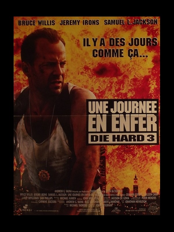 Affiche du film JOURNEE EN ENFER (UNE) - DIE HARD: WITH A VENGEANCE