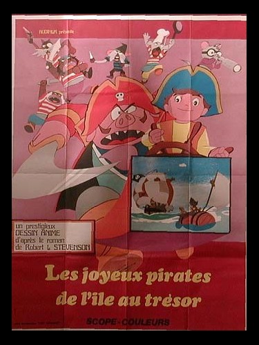 Affiche du film JOYEUX PIRATES DE L'ILE AU TRESOR (LES) - DOBUTSU TAKARAJIMA
