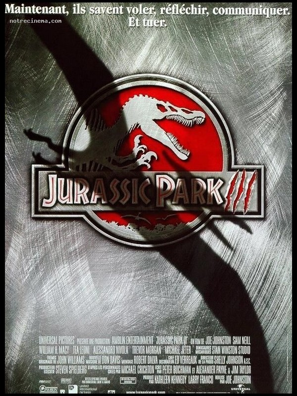 Affiche du film JURRASIC PARK 3