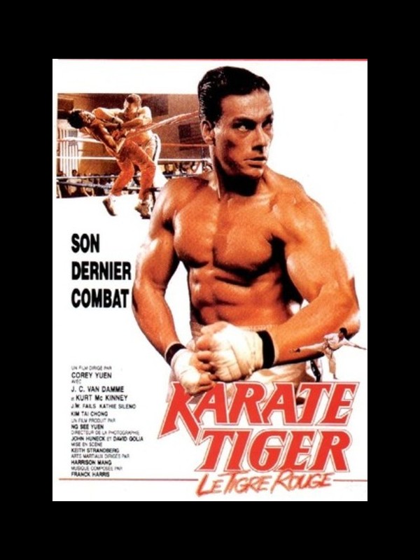 Affiche du film KARATE TIGER LE TIGRE ROUGE - NO RETREAT, NO SURRENDER