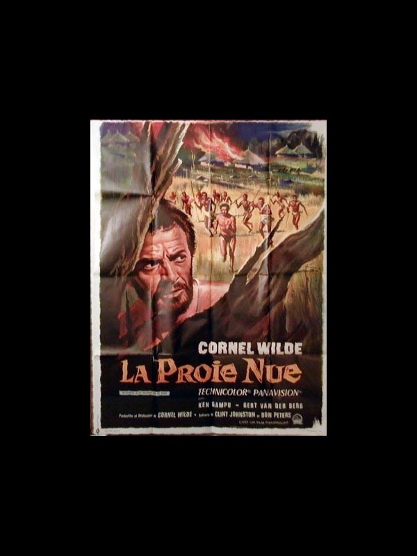 Affiche du film LA PROIE NUE - Titre original : THE NAKED PREY