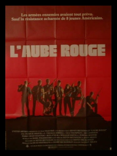 Affiche du film L'AUBE ROUGE - Titre original : RED DAWN
