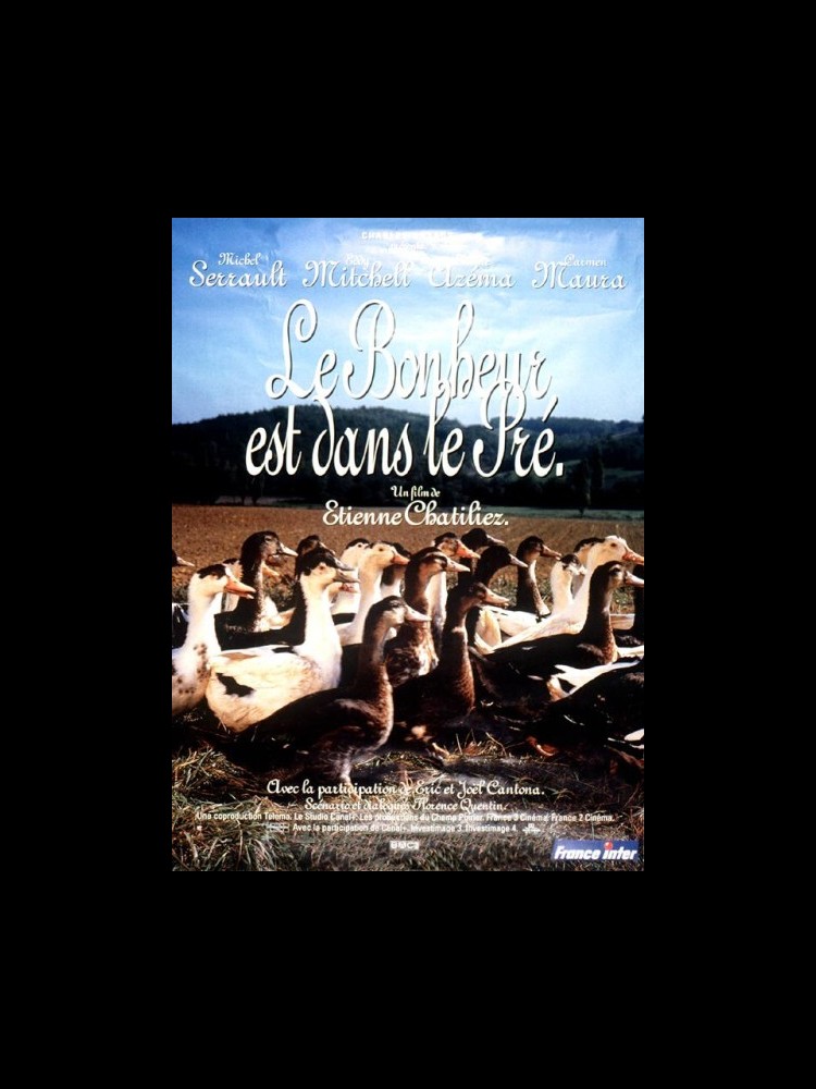 Eddy Mitchell Le Bonheur Est Dans Le Pré Affiche du film LE BONHEUR EST DANS LE PRE - CINEMAFFICHE
