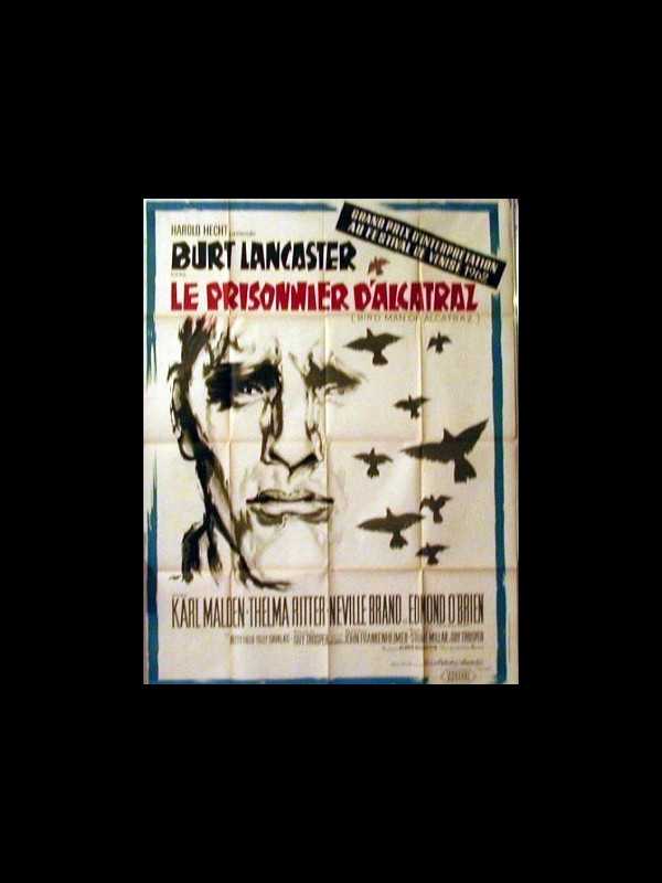 Affiche du film LE PRISONNIER D'ALCATRAZ - Titre original : BIRDMAN OF ALCATRAZ