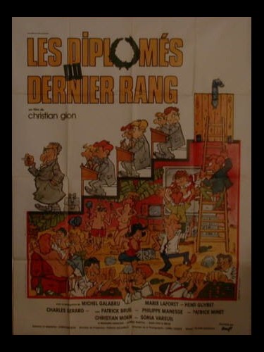 Affiche du film LES DIPLOMES DU DERNIER RANG