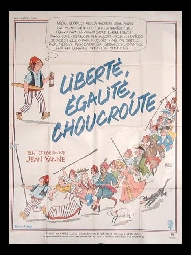 Affiche du film LIBERTE EGALITE CHOUCROUTE