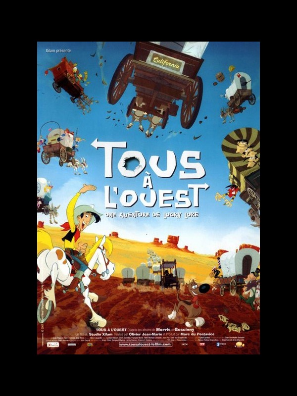 Affiche du film LUCKY LUKE : TOUS A L'OUEST UNE AVENTURE DE LUCKY LUKE