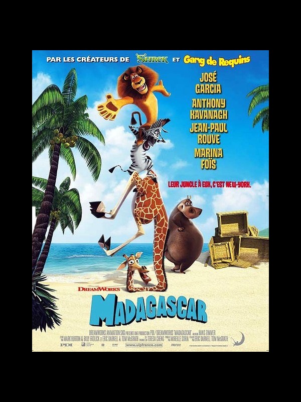 Affiche du film MADAGASCAR 1 - MADAGASCAR 1