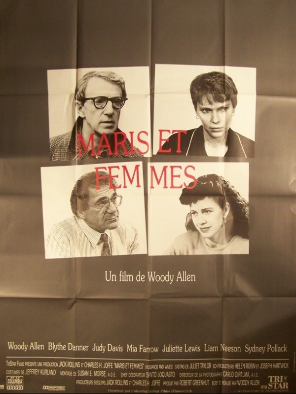 Affiche du film MARIS ET FEMMES - HUSBANDS AND WIVES