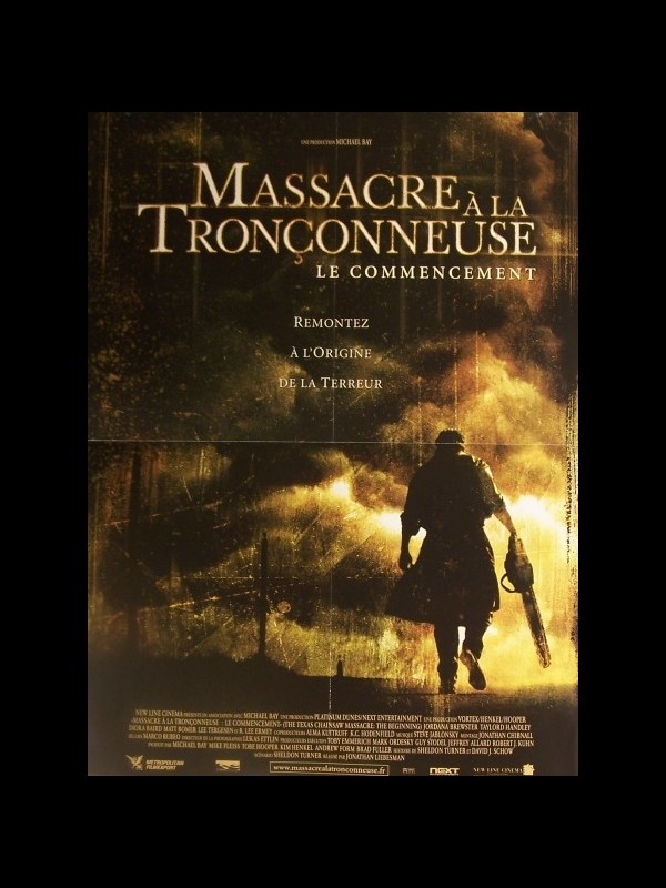 Affiche du film MASSACRE A LA TRONCONNEUSE (LE COMMENCEMENT) - THE TEXAS CHAINSAW MASSACRE: THE BEGINNING