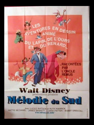 Affiche du film MELODIE DU SUD - Titre original : SONG OF THE SOUTH