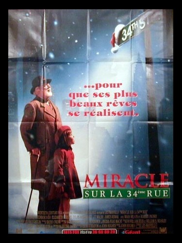 Affiche du film MIRACLE SUR LA 34EME RUE