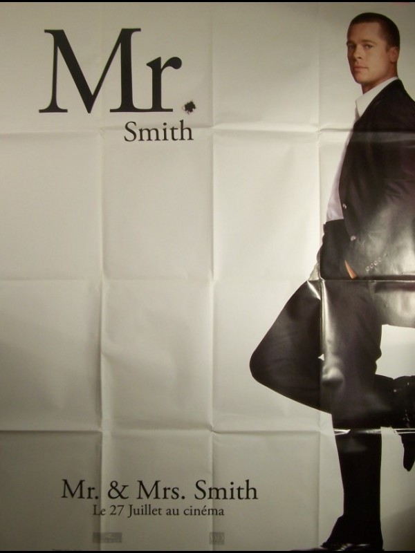 Affiche du film MR ET MRS SMITH-BRAD PITT-