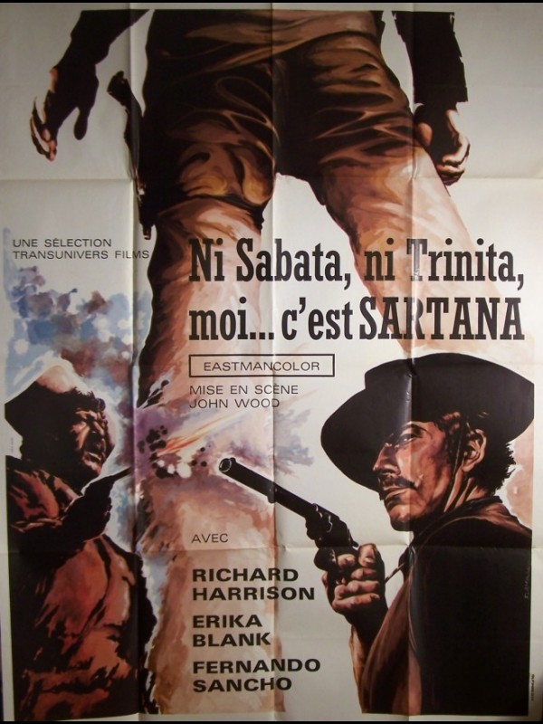 Affiche du film NI SABATA, NI TRINITA ,MOI...C'EST SARTANA - LA DILIGENCIA DE LOS CONDENADOS
