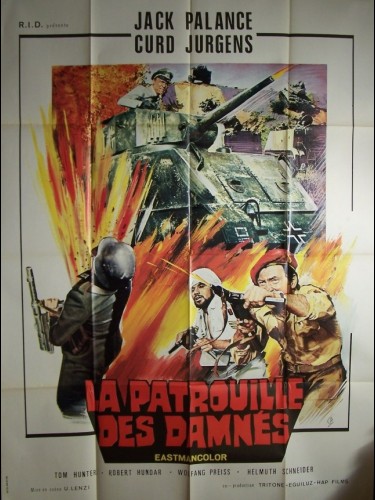 Affiche du film LA PATROUILLE DES DAMNES - Titre original : LA LEGIONE DEI DANNATI