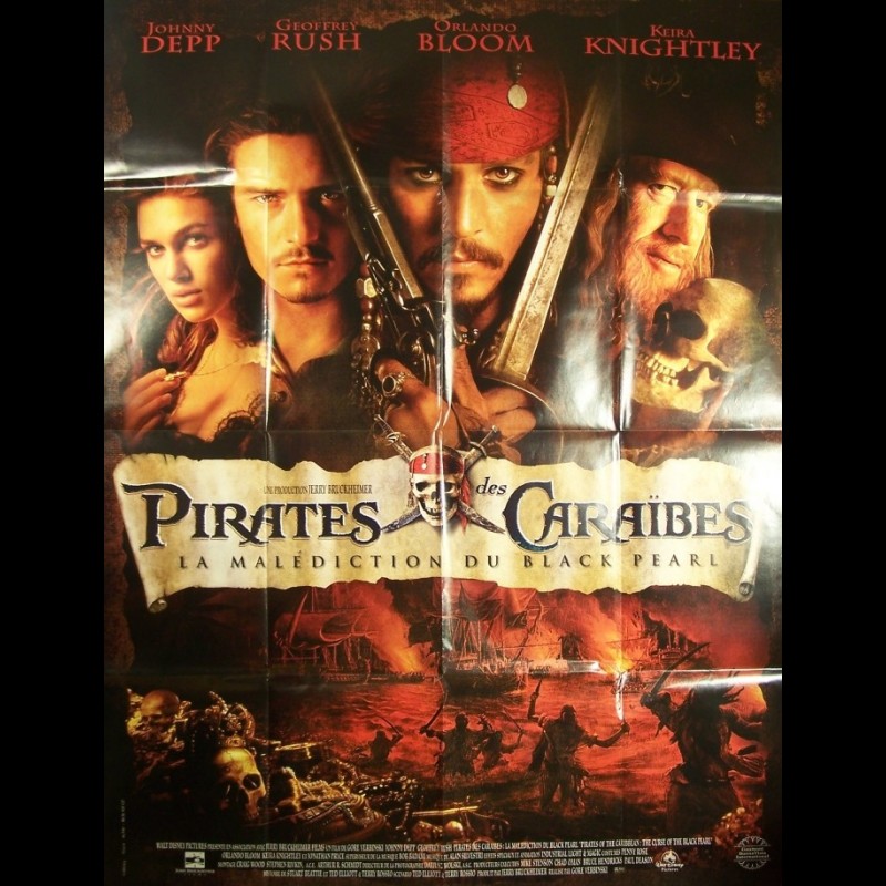 Pirates Des Caraïbes Tous Les Films Affiche du film PIRATE DES CARAIBES-LA MALEDICTION DU BLACK PEARL