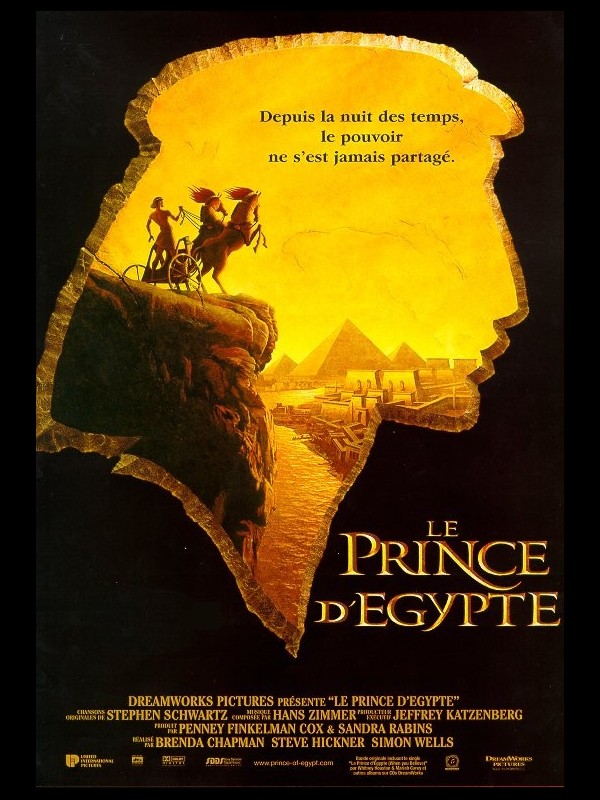 Affiche du film LE PRINCE D'EGYPTE - Titre original : THE PRINCE OF EGYPT