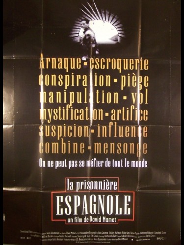 Affiche du film LA PRISONNIERE ESPAGNOLE - Titre original : THE SPANISH PRISONER