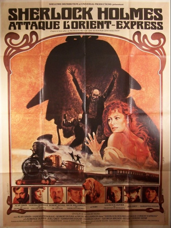 Affiche du film SHERLOCK HOLMES ATTAQUE L'ORIENT EXPRESS - THE SEVEN-PER-CENT SOLUTION