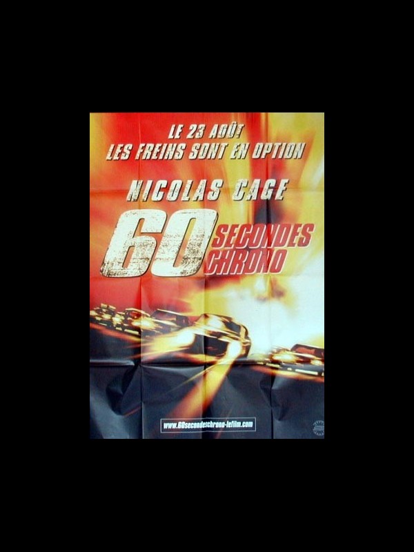 Affiche du film SOIXANTE SECONDES CHRONO - GONE IN SIXTY SECONDS