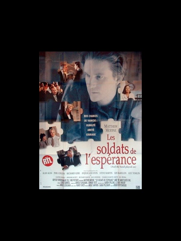 Affiche du film LES SOLDATS DE L'ESPERANCE - Titre original : AND THE BAND PLAYED ON