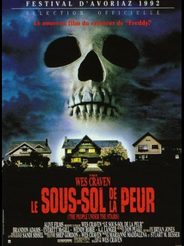 Affiche du film LE SOUS-SOL DE LA PEUR - Titre original : PEOPLE UNDER THE STAIRS
