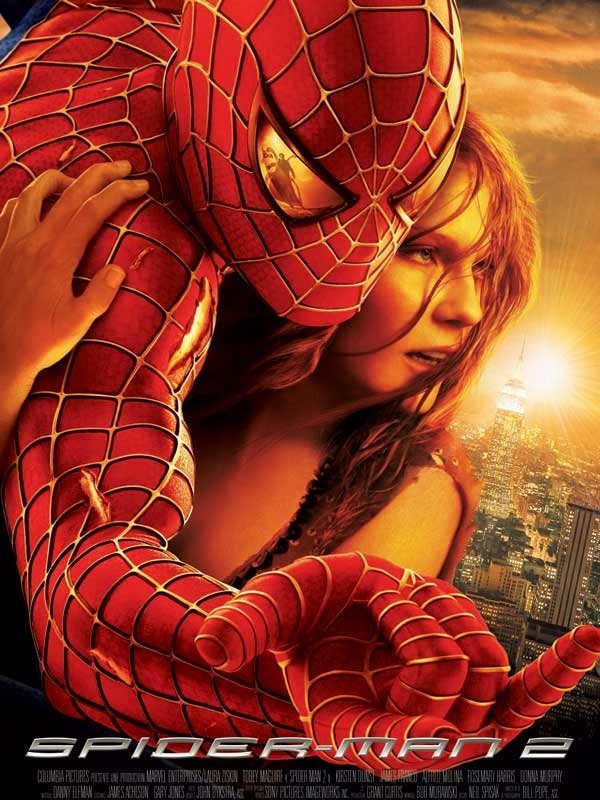 Affiche du film Spider Man 2 encadrée et prête à être accrochée