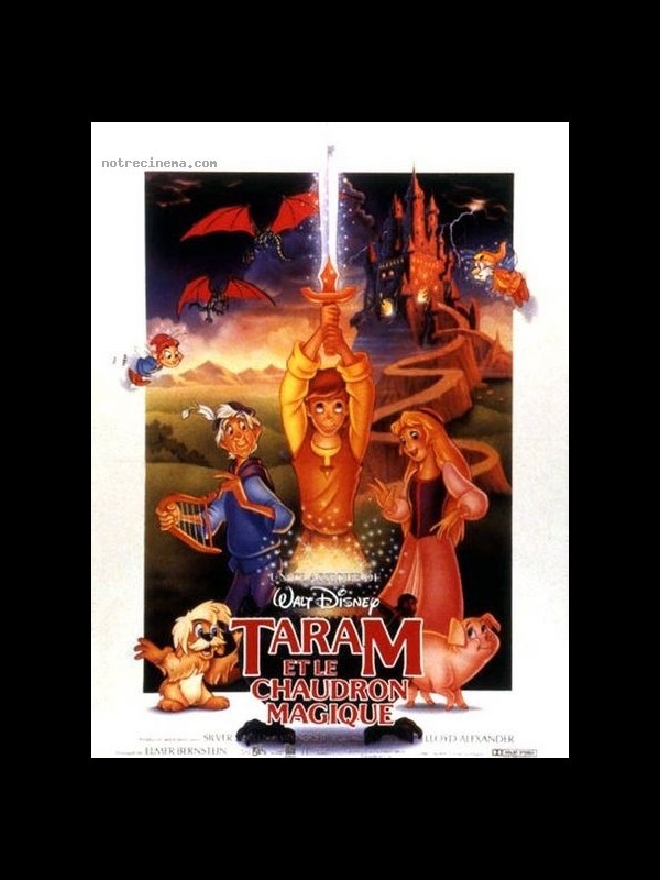 Affiche du film TARAM ET LE CHAUDRON MAGIQUE - THE BLACK CAULDRON