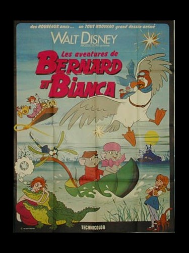 Affiche du film LES AVENTURES DE BERNARD ET BIANCA - THE RESCUERS