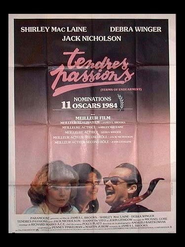 Affiche du film TENDRES PASSIONS - Titre original : TERMS OF ENDEARMENT
