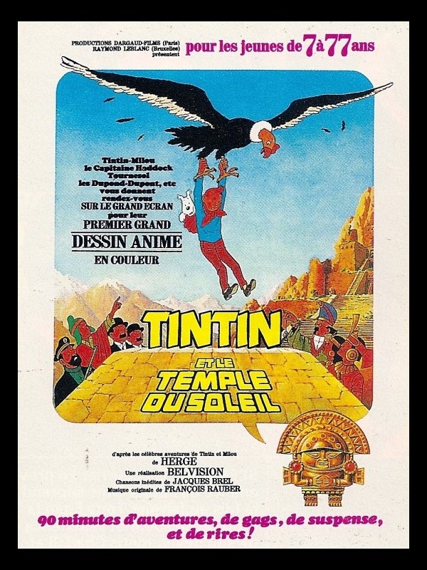 Affiche du film TINTIN ET LE TEMPLE DU SOLEIL