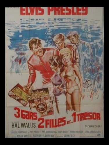 Affiche du film TROIS GARS DEUX FILLES ET …UN TRESOR