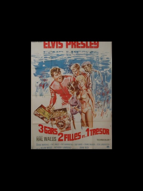 Affiche du film TROIS GARS DEUX FILLES ET …UN TRESOR